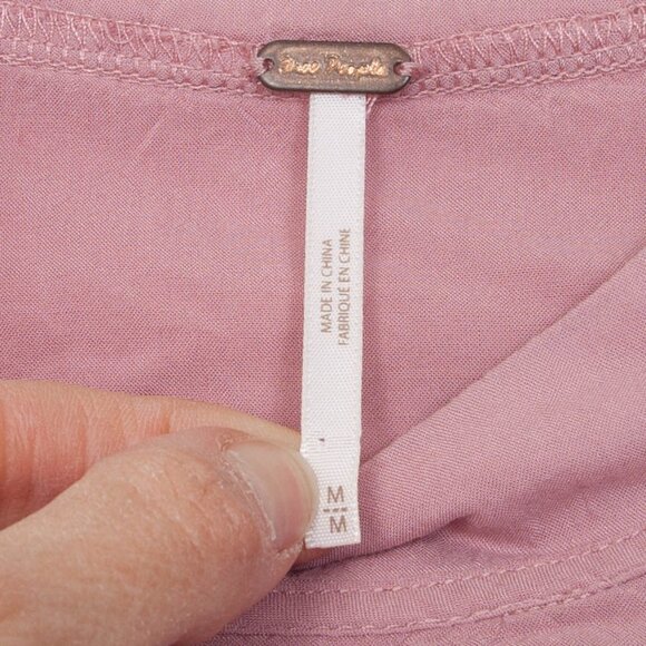 Free People Sweetest Thing Thermal Lace Long Sleeve Top Womens Size Medium - Picture 8 of 15